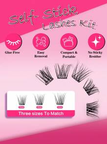 36 sợi mi giả D-Curl siêu mềm, tự dính, không cần keo, kèm nhíp, dễ dàng sử dụng, phù hợp cho người mới bắt đầu, mi đã dán sẵn, mi chùm, mi rời, mi giả. - D - Xem 5
