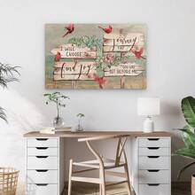 1Pc Framed Angel Wings & Pink Flowers - Inspirational Canvas Art Poster, Wall Decor For Living Room, Bedroom, Bathroom