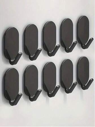 10/5/1 خطاطيف لاصقة قوية، بدون حاجة للثقب، مصنوعة من البلاستيك للتركيب على الحائط، مناسبة للمطابخ والحمامات والغرف، لتعليق المناشف والسترات والمفاتيح والحقائب، إكسسوارات عالمية للمطبخ والحمام، مناسبة لهدايا عيد الأم وعيد الحب وحفلات الأعياد والديكور المنزلي وأعياد الميلاد والهالوين والكريسماس والأعراس وأفضل هدايا رأس السنة