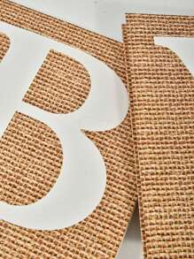 Cajas con estampado de arpillera para baby shower de revelación de sexo, decoración de centro de mesa para baby shower sin género - Juego de 4 cubos de arpillera y grano con letras, decoraciones rústicas para baby shower, regalos de decoración familiar para baby shower - Multicolor - Ver 6