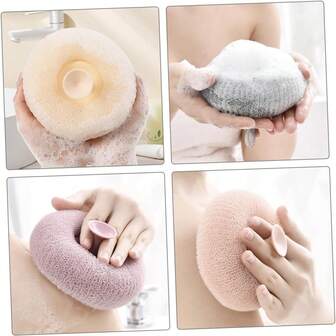 5-Piece Bath Ball Body Skin Exfoliating Tool Shower Brush For Body Shower Ball Bath Towel Bath Cleaning Scrubber Travel
