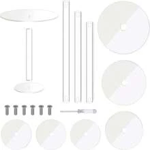 Transparent Acrylic Round Cake Stand, Transparent Cupcake Stand, Dessert Cupcake, Pastry Candy Display Rack, Suitable For Dessert Table, Birthday Party, Wedding Event - Transparent - View 7