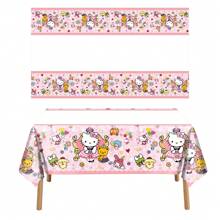 Sanrio Sanrio 41 Pcs Hello Kitty Party Decoration Hello Kitty Pink Kitty Including 1pc Tablecover 20 Pcs 7 Inches Plates And 20 Pcs 6.5 Inches Napkins Theme Birthday Party Decoration Favor Sets