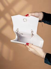 Shiny And Elegant Mirrored Handbag, Full Of Charm, Low-Key Luxury, Exquisite Women's Evening Bag, Fashionable Shoulder Chain Bag, Perfect Match With Dresses, Long Skirts, Ball Gowns, Birthday Dresses, Very Suitable For Dinners, Gatherings, Graduation Ceremonies, Parties, Dances.