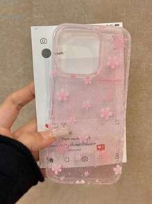 Flower 高级 IMD 闪光渐变 Ditsy 花卉彩绘防震手机壳，兼容 16 Pro Max、 16、 16 Pro，柔软硅胶亮面渐变闪光手机壳，兼容 15 Pro Max、新款 14、 13、 12/11 Pro Max，防水防摔防刮 - 彩色 - 查看 3