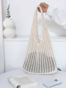 ENBEI Zomermode vakantie strandtas, elegante kaki damestas, gehaakte tas dames handtas, lunchtas, schoudertas reisbenodigdheden, cruise essentials, geschikt voor dagelijks gebruik, vakantie, winkelen en bijpassende kleding, zakelijke casual dames, studenten, Moederdag cadeaus, bruiloft bruid bruidsmeisjes cadeaus