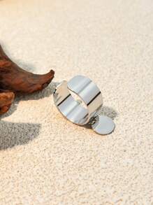 1pc Minimalist Fashionable Stainless Steel Ring, , Valentine's Day Gift Valentines