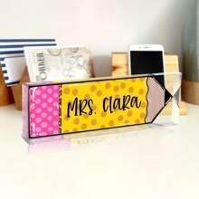 Customized Teacher Pencil Sign41styles, Teacher Gifts, Teacher Appreciation Gift, Teacher Desk Name Plate, Personalized Gift For Teacher, Teacher Name Sign,[Custom Acrylic Desk Nameplate] High Gloss Custom Acrylic Desk Nameplate - Multicolor - View 13