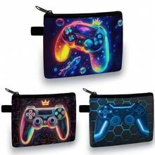 彩色红色/蓝色/黑色节日宇航员印花零钱包 - 休闲风格，涤纶材质 - 彩色 - 查看 10