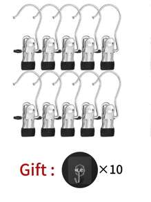 20/10/5 Pieces Of Stainless Steel Clothes Clip, Laundry Clothes Nail With Hook, Boot Hangers For Closet, Clips With Hooks, Portable Hanging Clothes Clip, Wardrobe Organizer, Multi-Function Single Clip Clothes Hanger, Bootleg Clip, Seamless Hooks Fabric Organizer For Pants, Hats, Skirts, Socks, Shoes Dress Pants Shoes Jeans Boots Skirt,Spring,Minimalist,Summer Tops