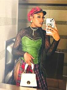 1 对复古波西米亚风格耳环，采用光滑闪亮的塑料圆环设计，适合女性 - 休闲和派对、节日装扮礼物、现代时尚配饰（金色/银色） - 彩色 - 查看 5