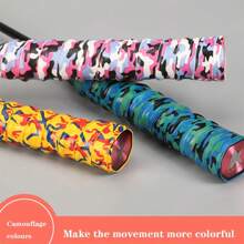 2pcs/4pcs Badminton Racket Colorful Grip Tape, Sweat-Absorbent Wraps Suitable For Pickleball Racket, Hockey Stick, Baseball Bat, Fitness Equipment, Bicycle/Motorcycle Handle, Shock-Absorbing, Non-Slip, Fashionable, Cost-Effective