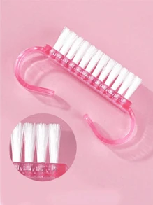 10pcs Nail Cleaning Brush Nail Brush For Cleaning Fingernails - Pink - View 3