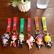 ONE PIECE 29 款海贼王 PVC 玩偶钥匙扣吊坠蒙奇·D·托尼托尼·乔巴佐罗可爱包包挂件配饰周边礼物海盗王卡哇伊动漫玩偶模型玩具 6-8 厘米/2.36-3.15 英寸 - 彩色 - 查看 7