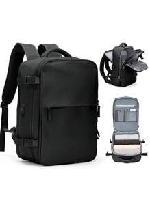 Mochila de viaje para mujer, cumple con los estándares de equipaje de mano de aerolíneas, mochila de viaje de negocios, mochila de equipaje estudiantil, mochila de senderismo, mochila impermeable para artículos personales, mochila de gran capacidad, adecuada para trabajo, viajes de negocios, vacaciones, actividades universitarias al aire libre, un regalo ideal para mamá, hija, amigos - Multicolor - Ver 12