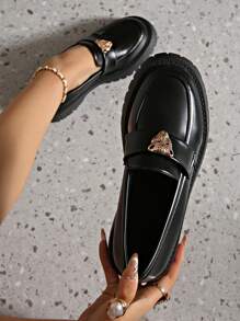 Czarne mokasyny Mary Jane, damskie lato 2025 Nowe proste i uniwersalne oksfordy z platformową podeszwą