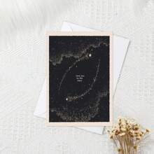 爱你到星星卡、母亲节卡、周年纪念卡、情人节卡、星星爱你卡、宇宙卡 - 彩色 - 查看 9