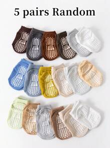 12 双防滑婴儿袜，适合男孩和女孩，春夏季 - 彩色 - 查看 29