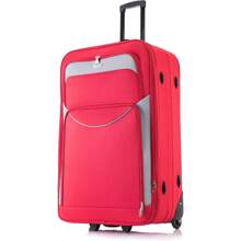Deluxe 29' Large Luggage Lightweight Luggage Expandable Checked With Wheels Travel Bag Red 90 Litre - Red - View 1