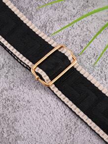 1pc Versatile Adjustable Shoulder Strap Maze Pattern Minimalist Shoulder Bag Accessory, Travel Replacement