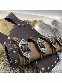 1 Pieza Rana de espada medieval, Funda de espada vintage de la Edad Media, Funda ajustable de mercenario caballero para Halloween