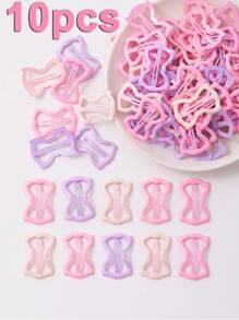 100 piezas/50 piezas/20 piezas/10 piezas/4 piezas Clips de pelo metálicos con estilo de niña linda, clips de pelo de colores clásicos de moda con efecto dopamina, adecuados para la vida diaria, flequillo, moño, decoración de estilo, hermosos clips de pelo de regalo para niña, para todas las temporadas, color aleatorio.