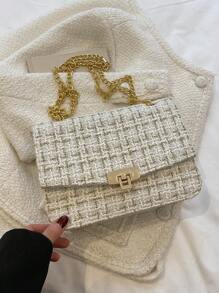 Fashionable Women Flap Chain Shoulder Bag