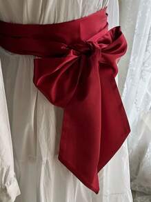 时尚女士丝绸腰带，带蝴蝶结装饰，多用途配饰，适合夏季、秋季、万圣节等节日装扮 - A - 查看 11