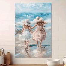 1pc Canvas Art Print,A Peaceful Beach Scene,Wood Framed Painting (1) Thickness 2.5 Cm/ 1 Inch-Home Decoration For All Occasions,Ideal New Year, Valentine's Day,Thanksgiving,Easter,Christmas Gift,Room Decoration Aesthetic,Wall Decoration Art,Perfect Gift,Autumn And Winter Wall Decoration,Living Room Decoration, Bedroom Decoration, Kitchen Decoration, Entry Decoration, Bathroom Decoration, Direct Wall Painting, High Quality Wall Painting Poster,Modern Home Decoration Stretched And Framed Ready To Hang
