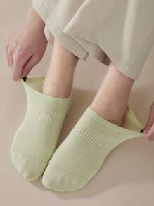 3/6 Pares de calcetines tipo barco para mujer en colores multicolor, colores de caramelo, con efecto ceñidor de cintura, sin caída de tacón, de tela de punto transpirable, estilo Ins, estilo universitario, estilo de señora, sin mostrar, para uso en casa, traslado, fiesta, primavera y verano, regalo de vacaciones (sin tarjeta de papel)