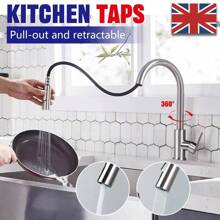 Modern Mono Kitchen Sink Mixer Tap With Pull-Out Swivel Spray Head And Single Lever Control - Default - View 1