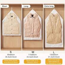 Extra Large Hanging Style Vacuum Storage Bags For Down Jackets, Garment Storage Bags, Moisture-Proof, No Need For Air Pump - Multicolor - View 3