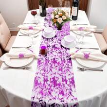 1 pieza Corredor de mesa brillante con malla metálica con purpurina para mesa de decoración de eventos, bodas, duchas nupciales, fiestas de cumpleaños