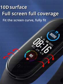 5 paquetes de película protectora de pantalla suave compatible con Xiaomi Mi Band 10 9 8 7 6 5 4 7 Pro 8 Pro 9 Pro, protector de pantalla, correa inteligente, funda protectora, pulsera, cobertura completa, HD, antiarañazos, ultrafino, impermeable, compatible con Xiaomi Mi Band 10/9Pro/9/8Pro/8/7 Pro/7/6/5/4/Nfc