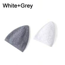 1pc/2pcs Prayer Cap, Warm Knitted Hat, Men's Islamic Headwear, Kufi Cap, High-End Classic Beijing-Style Linen Crochet Knitted Cap, Suitable For Spring, Summer, Autumn And Winter, Unisex Kufi Cap - Multicolor - View 14