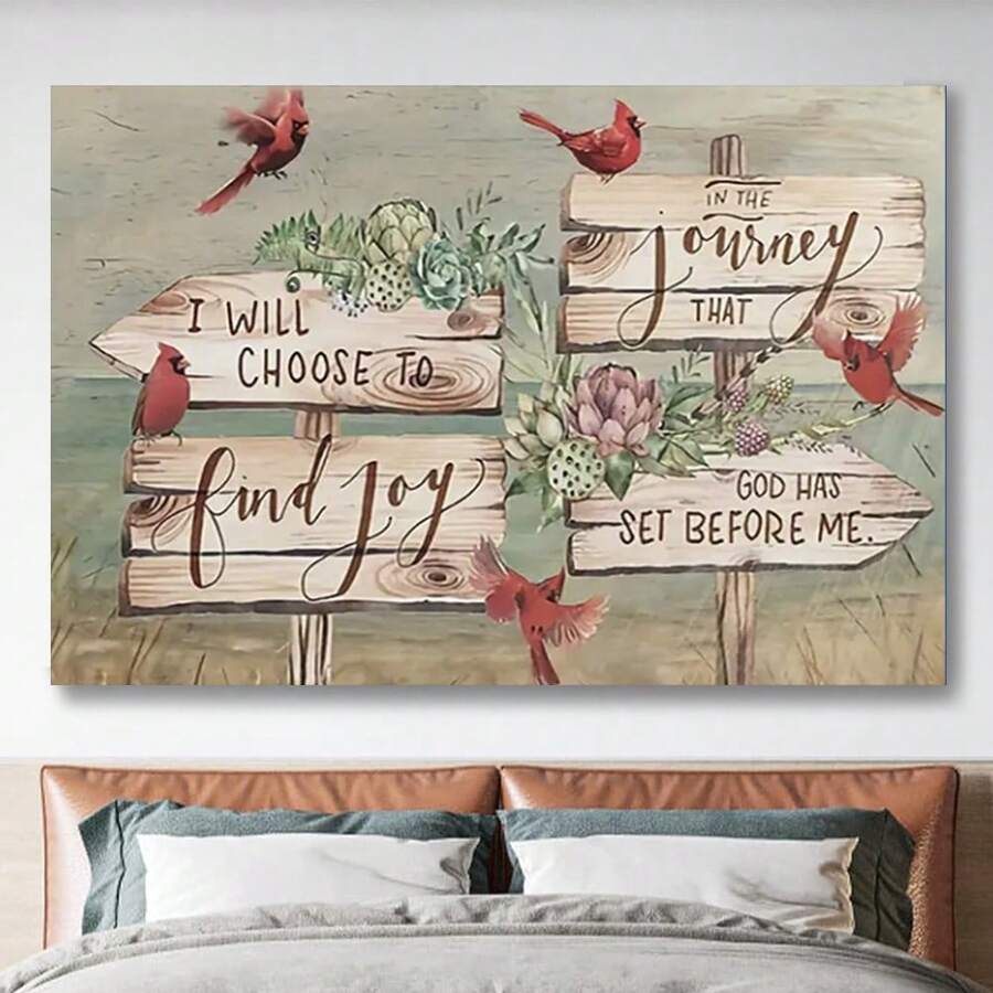 1Pc Framed Angel Wings & Pink Flowers - Inspirational Canvas Art Poster, Wall Decor For Living Room, Bedroom, Bathroom