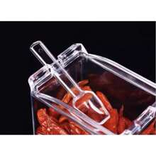 Seasoning Canisters And Boxes, Vertical Kitchen Dispensers, Salt And Sugar Jars, Spice Containers, Transparent Condiment Boxes. - Clear - View 5