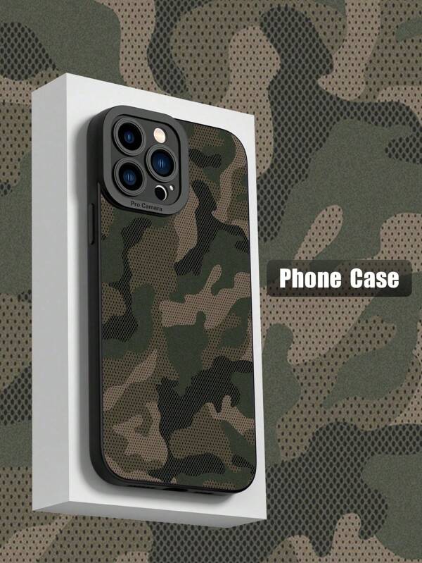 Camo Camouflage Painted Anti-Drop Black Protective Phone Case Compatible With IPhone 16/15 XR/7/8, IPhone 15 Pro Max/12 Pro Max/13 Pro Max/14 Pro Max, 13, 14, 11, 12P, 14, P11 Soft Case, P12 Anti-Drop, XS.XR/78P.78GES2, Galaxy S24, A03s, A03 Core, A04, A12, A13, A14, A21s, A22, A23, A24, A32, A33 A34, A5, A51, A52, A53, A54, A71, A72, A73, S20 FE, S21, S22, 13, Redmi Series, Redmi 9, Redmi 9A, S25 A35 A56 Waterproof Shockproof Scratch Resistant