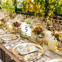 5pcs Mini Place Card Holders, Wire Table Picture Photo Holders With Heart Shaped Menu Memo Clips For Wedding Favors - Rose Gold - View 7