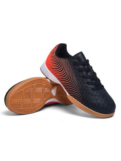 1 par Barn Pojkar & Flickor Samma stil Högkvalitativt mode Campus Inomhus Halkfri Slitbeständig Bekväma Barn Fotboll Sportskor Omfattande träningssneakers