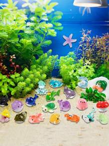 20pcs-Mini Ocean Resin Animals Tiny Sea Animals Figurines Marine Miniature Plastic Animals Aquarium Ornaments Decorations For DIY Fish Tank Potted Micro Fairy Garden Accessory(Random Color)Mini Resin Animals,Miniature Figures Tiny,Resin Figurines,Mini Fish,Tiny Resin Animals,Resin Animals,Animal Figure,Mini Resin Animals,Mini Animals,Summer Decorations,Table Decorations