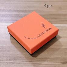 1/2/4pcs Dopamine Orange Jewelry Box For Rings, Necklace, Earrings, Pearl Jewelry Box, Premium Jewelry Box - Orange - View 20