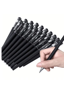 1 支/2 支/3 支/6 支/10 支黑色哑光凝胶墨水笔套装，0.5 毫米超细笔尖顺滑书写笔，防污，适用于办公和学校用品，签名笔，办公文具套装返校 - 彩色 - 查看 3