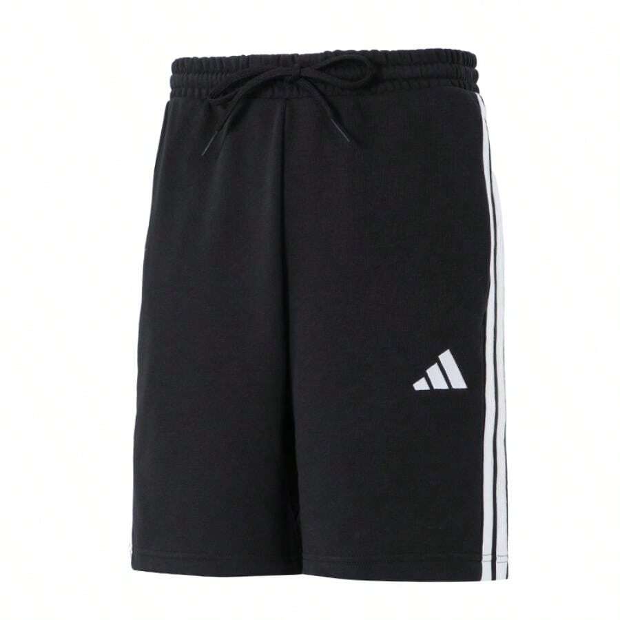 Adidas M 3S FT SHO 男褲 運動褲跑步健身訓練短褲舒適休閒褲 JE6414 - 黑色 - 查看 1