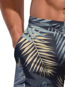 Plus Size Men's Hawaiian 3D Printed Casual Beach Shorts - Quick Dry, Drawstring Waist, Perfect For Summer Outdoor
