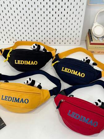 [Tipo de bolso preferido - Bolso de pecho para hombre] Bolso de cruce de frontera para hombres, nuevas letras personalizadas 2025, tela de nailon, correa ancha, bolso de hombro casual de Joker para uso diario, bolso de mensajero, deportes al aire libre, fitness, running, ciclismo de carretera, motocicleta/bicicleta bolso de pecho portátil, compras, bolso para teléfono móvil para viajar. (Con colgante)