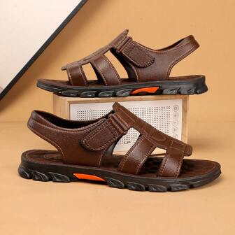 男士运动凉鞋户外沙滩鞋，情侣/中性大码，夏季时尚罗马鞋