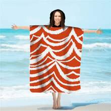 1 halat de baie de schimb, poncho de surf absorbant de apă, halat de baie cu glugă cu uscare rapidă, subțire, ușor, rezistent la vânt și UV, moale și cald, potrivit pentru înot, duș, scufundări, surfing pe plajă, călătorii de vară, vacanță, decor baie, articole esențiale pentru plajă