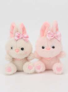 15 厘米/5.90 英寸复活节兔子毛绒玩具可爱动物兔子带蝴蝶结毛绒动物玩偶装饰创意礼物儿童生日派对家居女孩房间装饰 - 彩色 - 查看 19