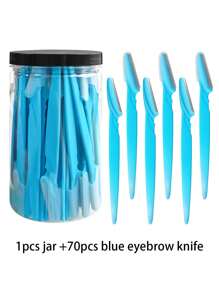 70/24/12/6pcs Set Multicolor Grooming Eyebrow Razor & Shaver Set, Eyebrow Trimmer & Shaver, Exfoliating Dermaplaning Tool, Body Hair Removal Trimmer And Face & Eyebrow Razor Set Long Handle Blade With Precision Cover Women Eyebrow Shaping Tools Suitable For Or Travel Use Multi-Function Eyebrow Trimmer, Sharp Stainless Steel Eyebrow Tools With Cover, For Eyebrow, Lip, Leg Hair & Gentle Effective Removal,Makeup,Cheap,Room Decor,Vanity,Travel,Bedroom,Makeup Accessories,Eyebrow Razor
